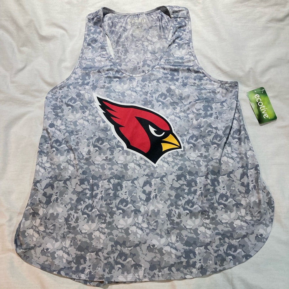 Arizona Cardinals White Digital Camo Tank Top, Women’s size XL, NWT!